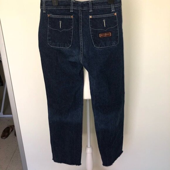 Jean St. Germain Paris Jeans Womens Size 40 Vintage Blue Denim Zipper Button - Picture 3 of 11